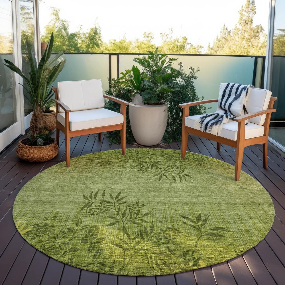 Chantille ACN673 Green 8' x 8' Rug. Picture 7