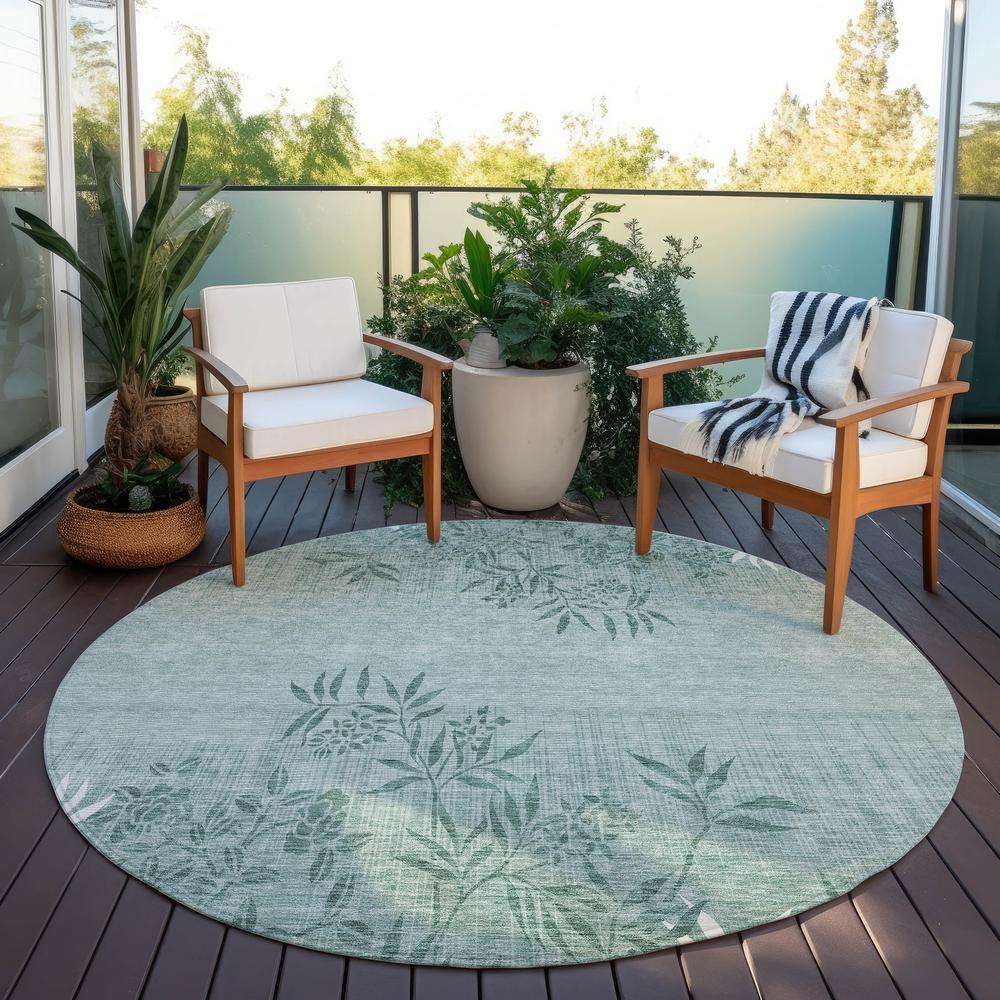 Chantille ACN673 Green 8' x 8' Rug. Picture 7