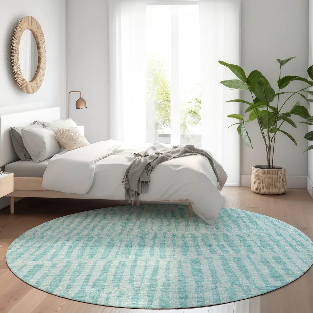 Chantille ACN674 Teal 8' x 8' Rug. Picture 7