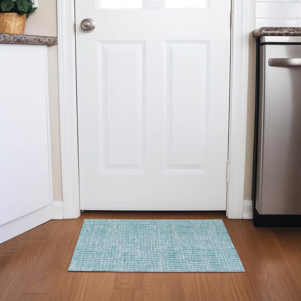 Chantille ACN674 Teal 1'8" x 2'6" Rug. Picture 6