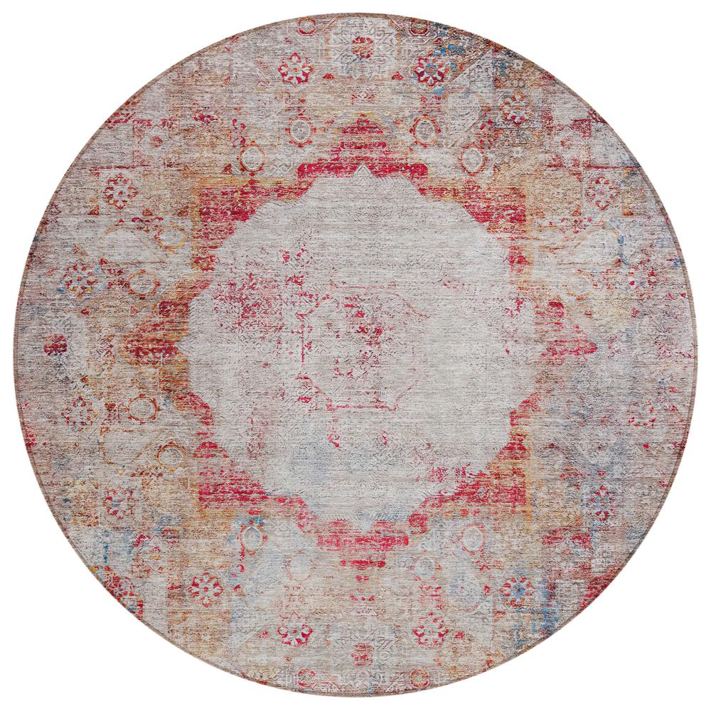 Chantille ACN675 Red 8' x 8' Rug. Picture 1
