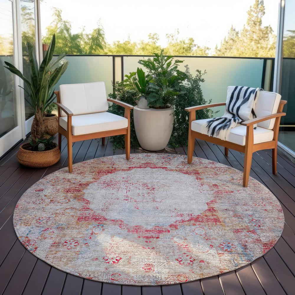Chantille ACN675 Red 8' x 8' Rug. Picture 7
