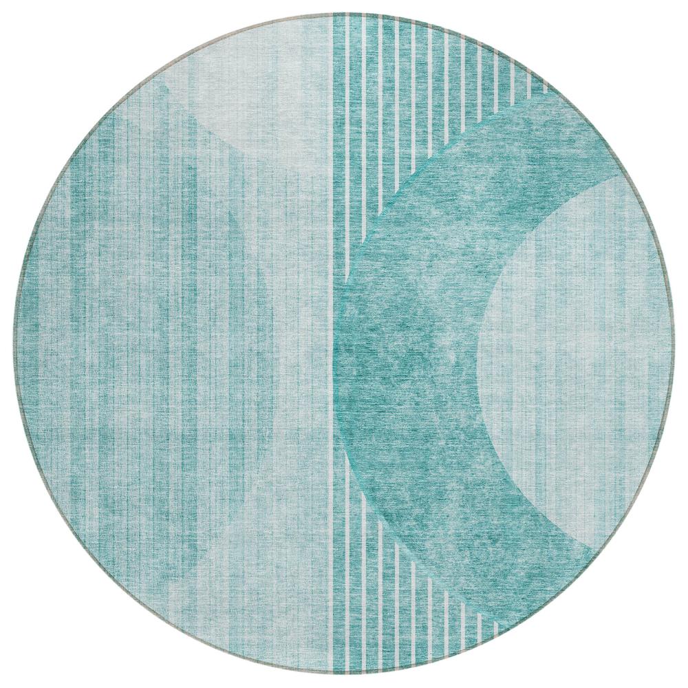 Chantille ACN676 Teal 8' x 8' Rug. Picture 1