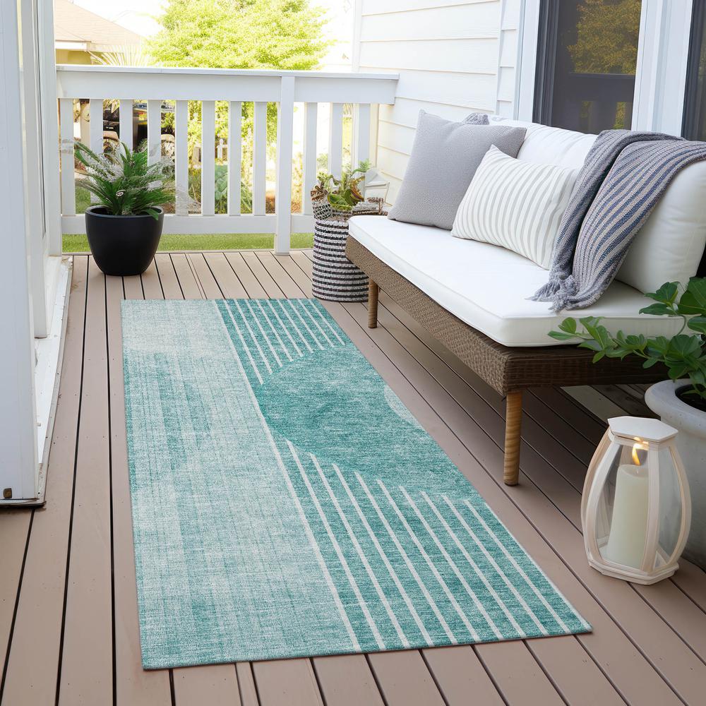 Chantille ACN676 Teal 2'3" x 7'6" Rug. Picture 7