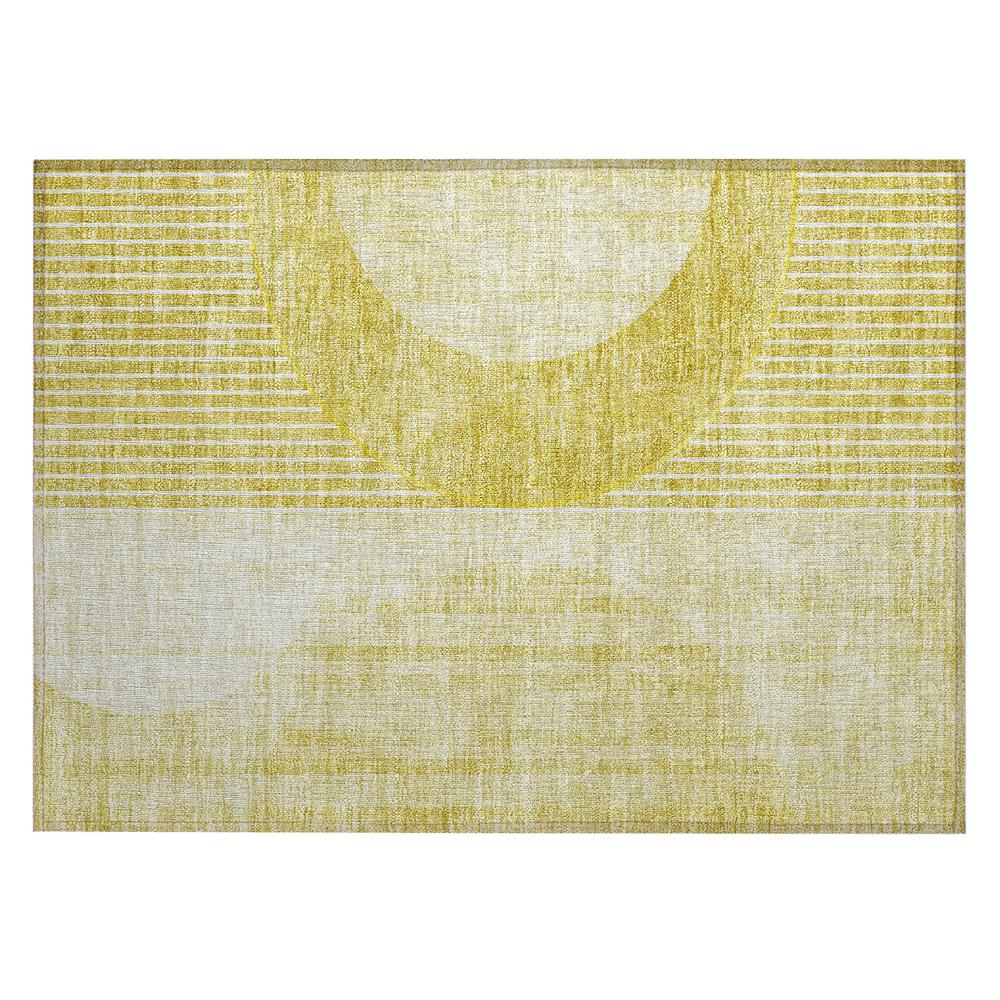 Chantille ACN676 Gold 1'8" x 2'6" Rug. Picture 1