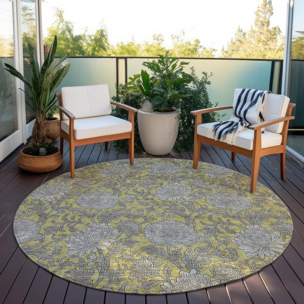 Chantille ACN677 Gold 8' x 8' Rug. Picture 7