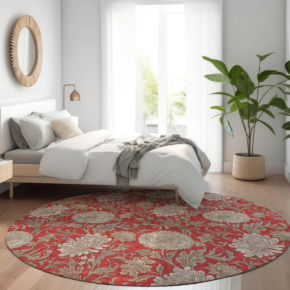 Chantille ACN677 Red 8' x 8' Rug. Picture 6