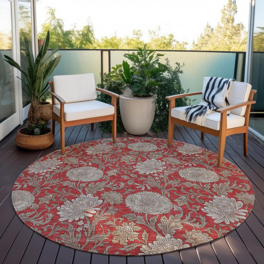 Chantille ACN677 Red 8' x 8' Rug. Picture 7