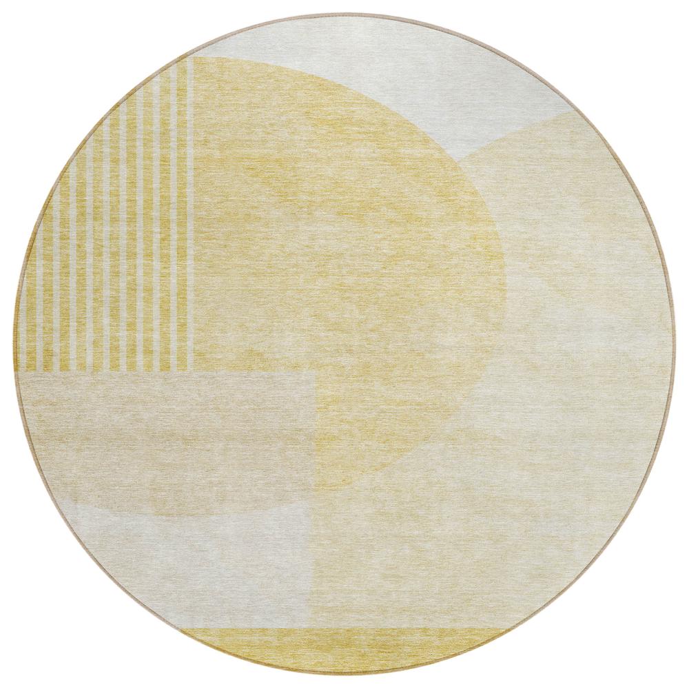 Chantille ACN678 Gold 8' x 8' Rug. Picture 1
