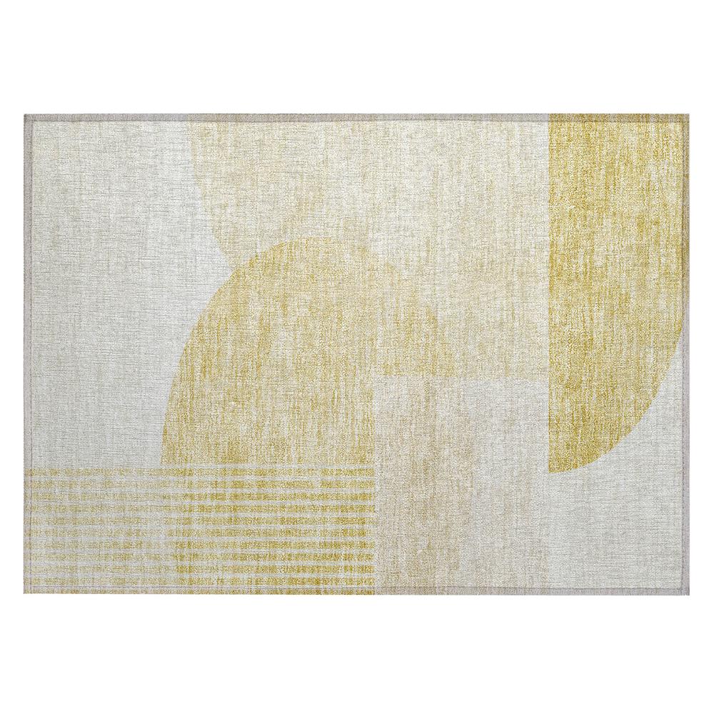 Chantille ACN678 Gold 1'8" x 2'6" Rug. Picture 1