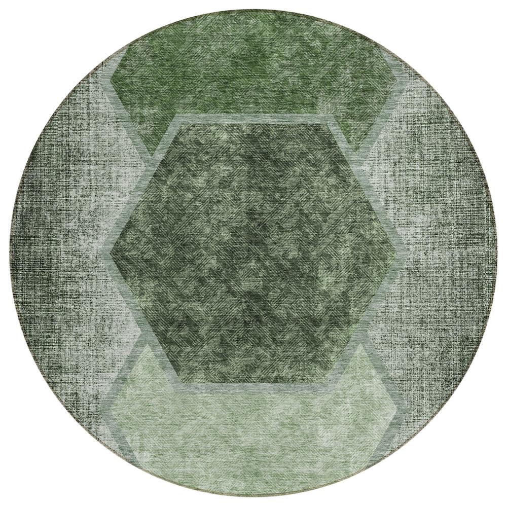 Chantille ACN679 Green 8' x 8' Rug. Picture 1