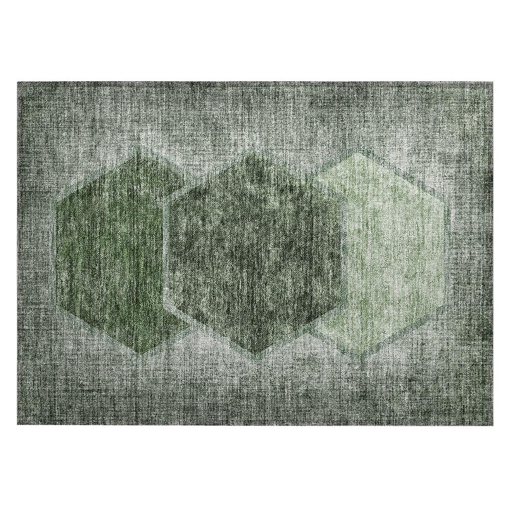 Chantille ACN679 Green 1'8" x 2'6" Rug. Picture 1