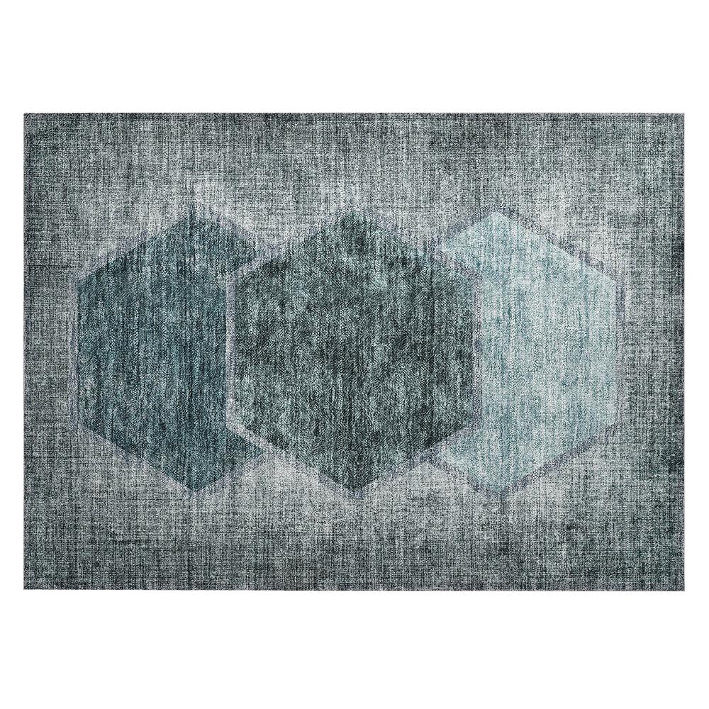 Chantille ACN679 Teal 1'8" x 2'6" Rug. Picture 1