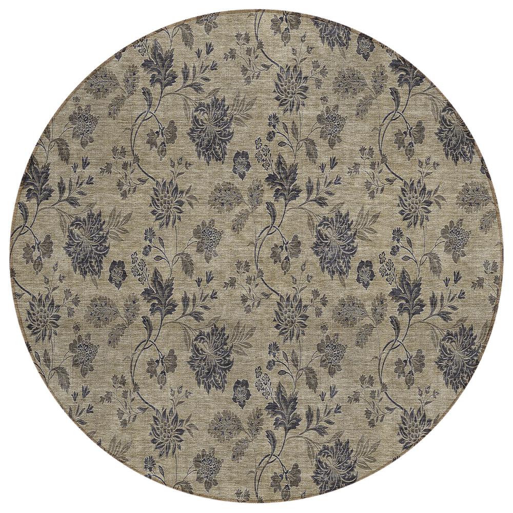 Chantille ACN680 Brown 8' x 8' Rug. Picture 1