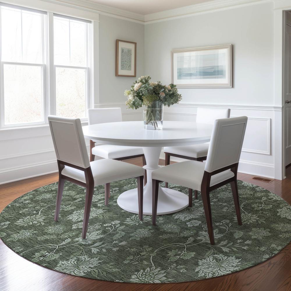 Chantille ACN680 Green 8' x 8' Rug. Picture 6