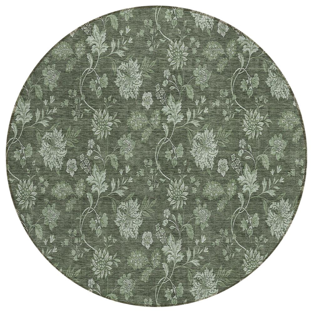 Chantille ACN680 Green 8' x 8' Rug. Picture 1