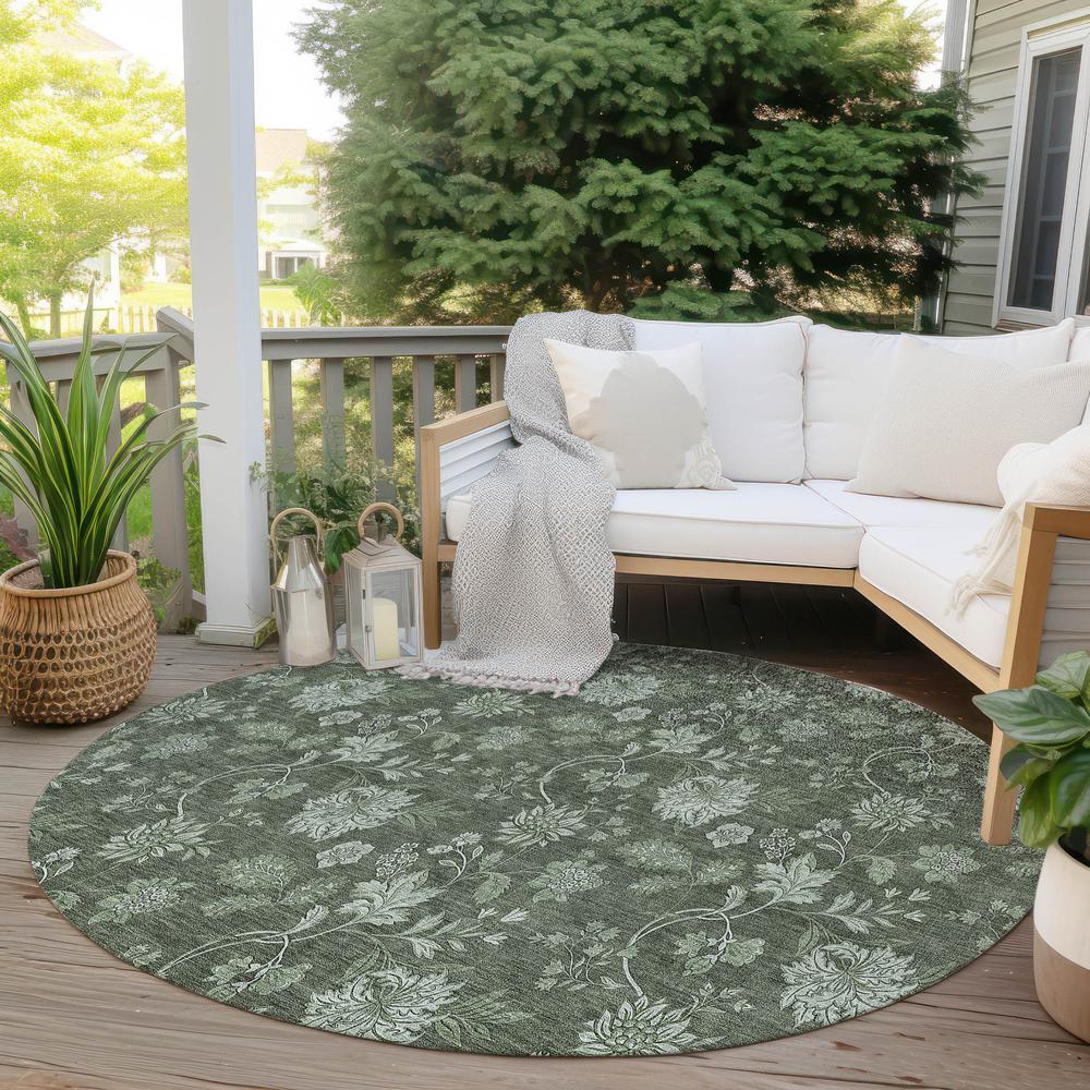 Chantille ACN680 Green 8' x 8' Rug. Picture 7