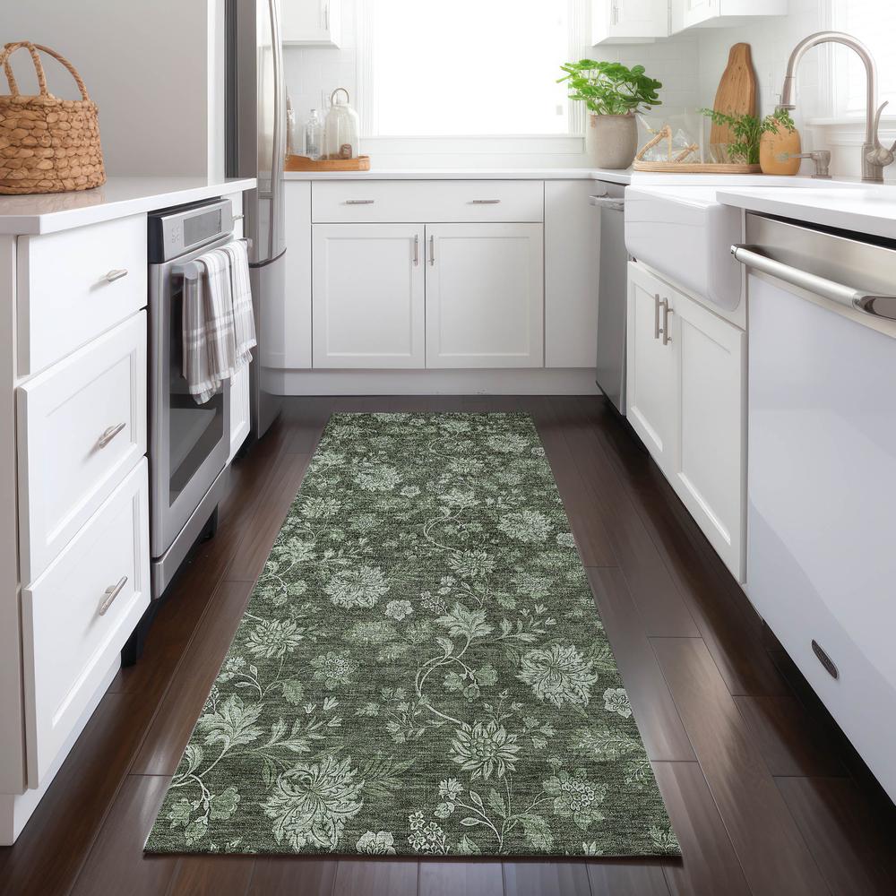 Chantille ACN680 Green 2'3" x 7'6" Rug. Picture 6