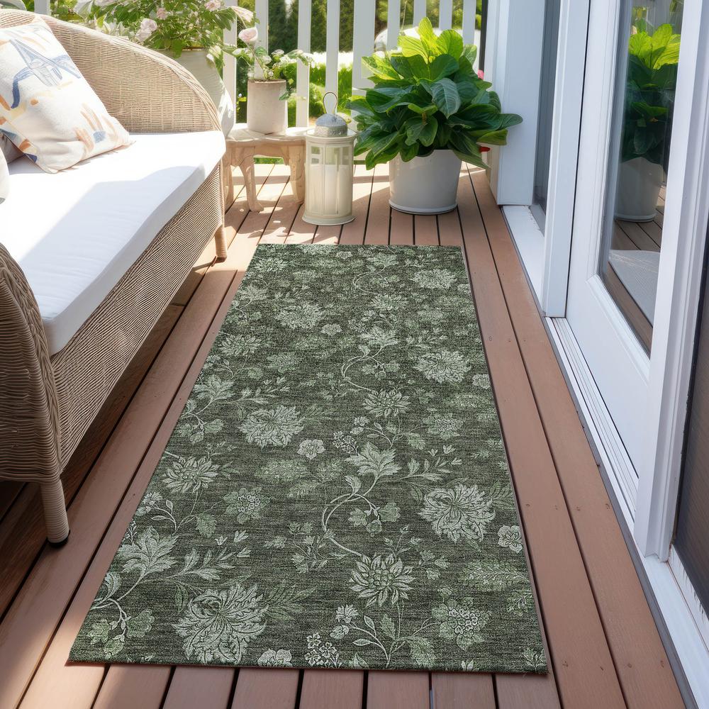 Chantille ACN680 Green 2'3" x 7'6" Rug. Picture 7