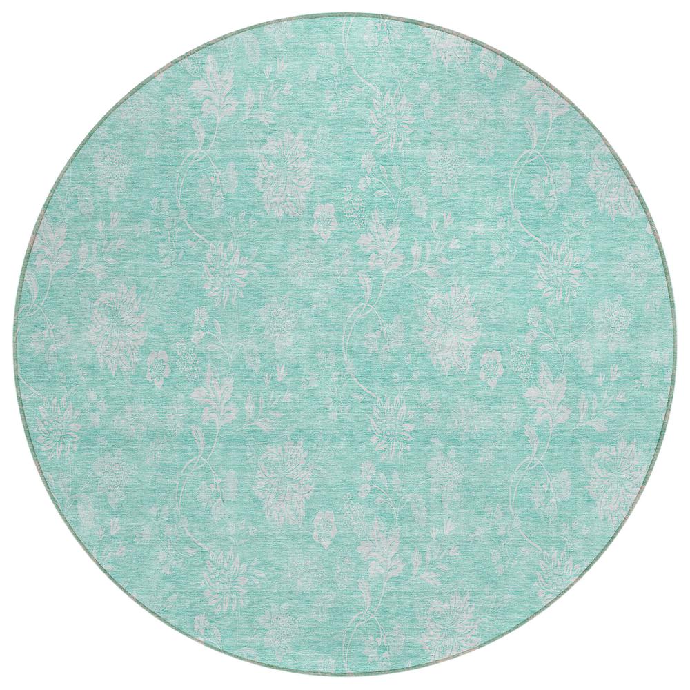 Chantille ACN681 Teal 8' x 8' Rug. Picture 1