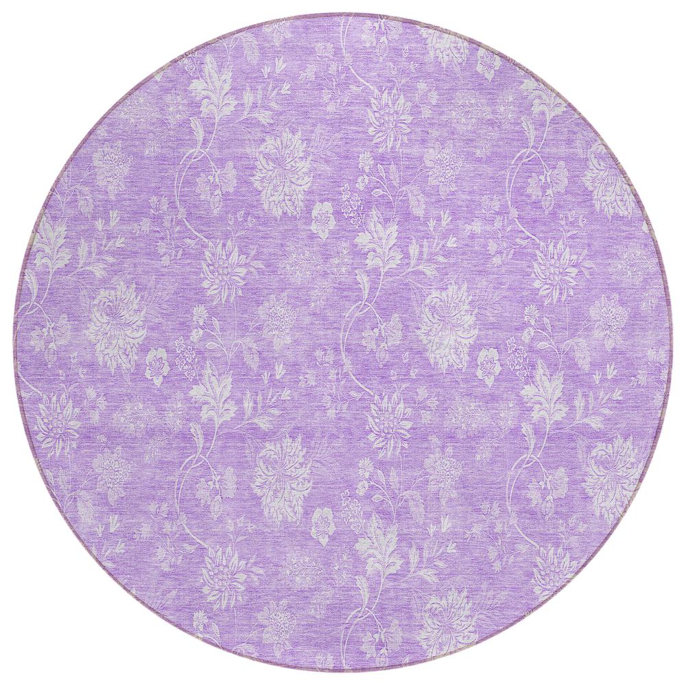 Chantille ACN681 Purple 8' x 8' Rug. Picture 1