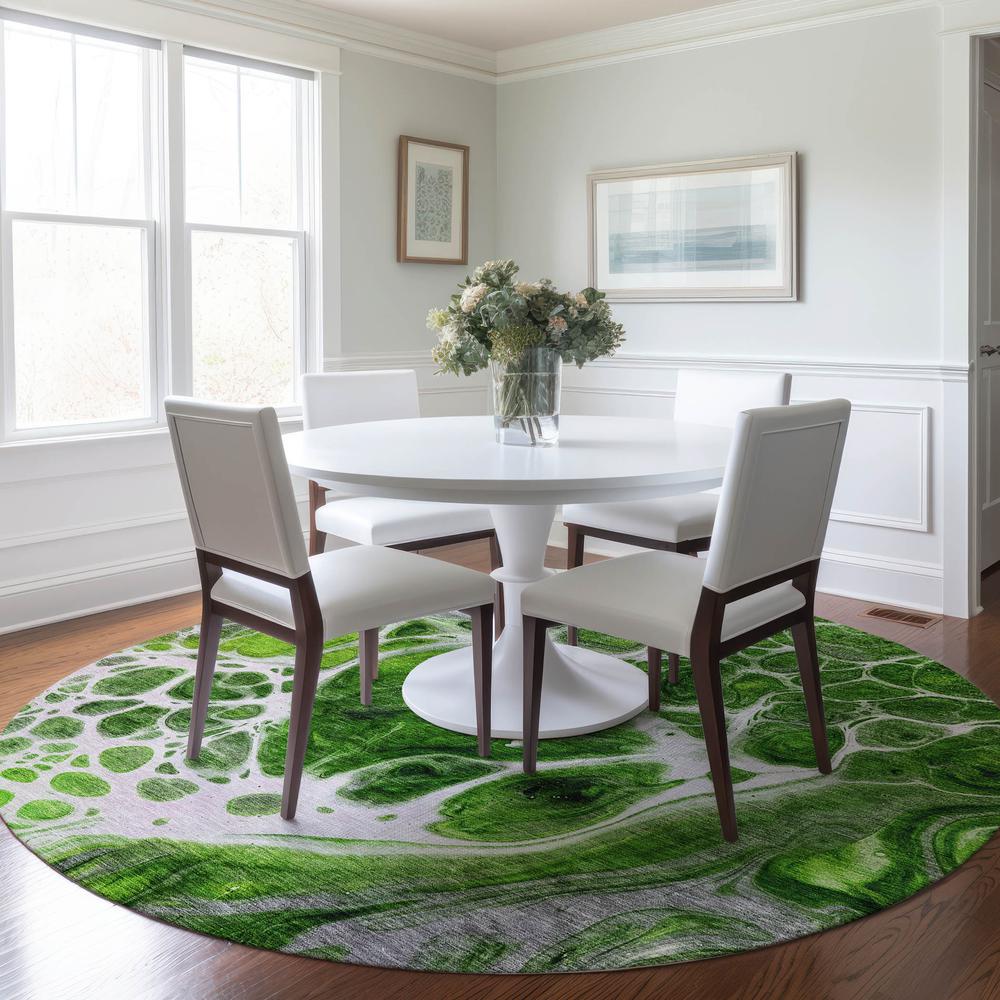 Chantille ACN682 Green 8' x 8' Rug. Picture 6