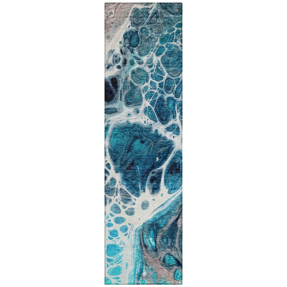 Chantille ACN682 Teal 2'3" x 7'6" Rug. Picture 1