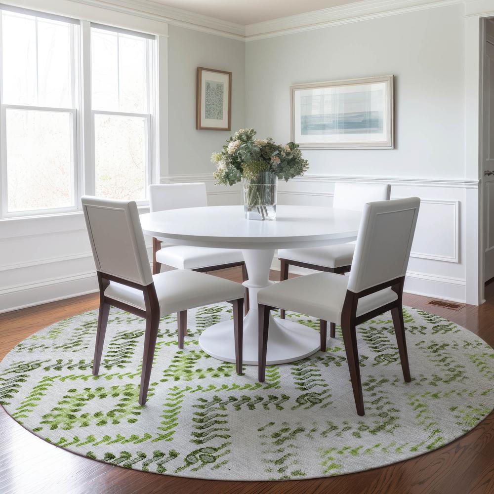 Chantille ACN684 Green 8' x 8' Rug. Picture 6