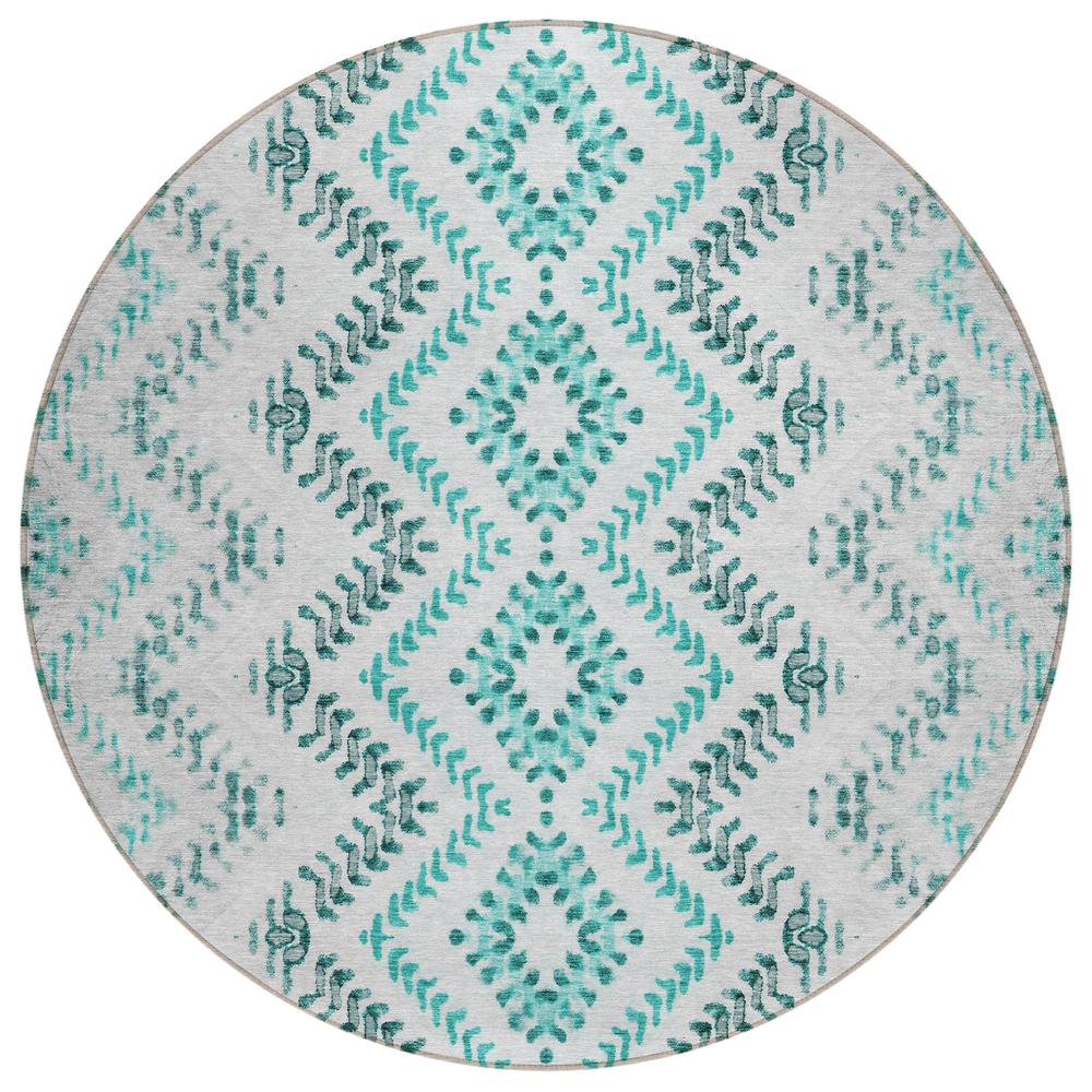 Chantille ACN684 Teal 8' x 8' Rug. Picture 1