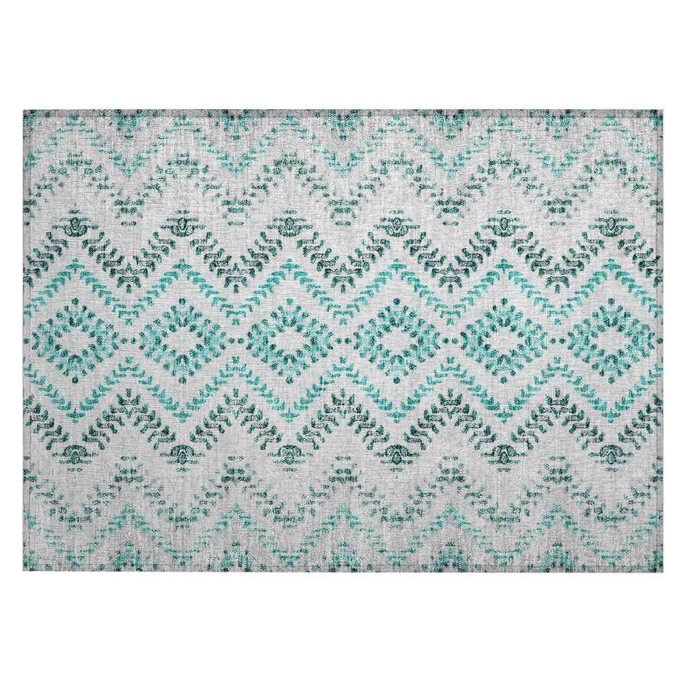 Chantille ACN684 Teal 1'8" x 2'6" Rug. Picture 1