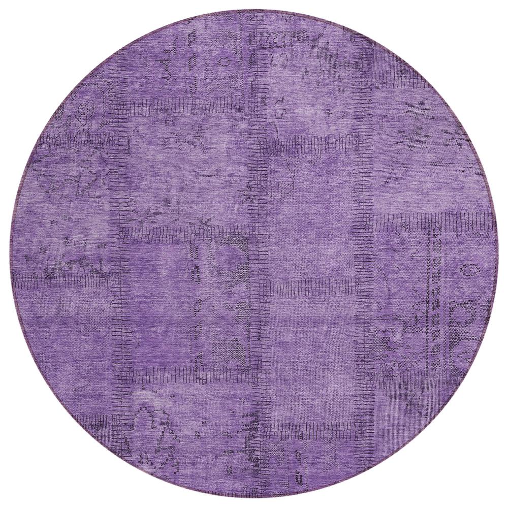 Chantille ACN685 Purple 8' x 8' Rug. Picture 1
