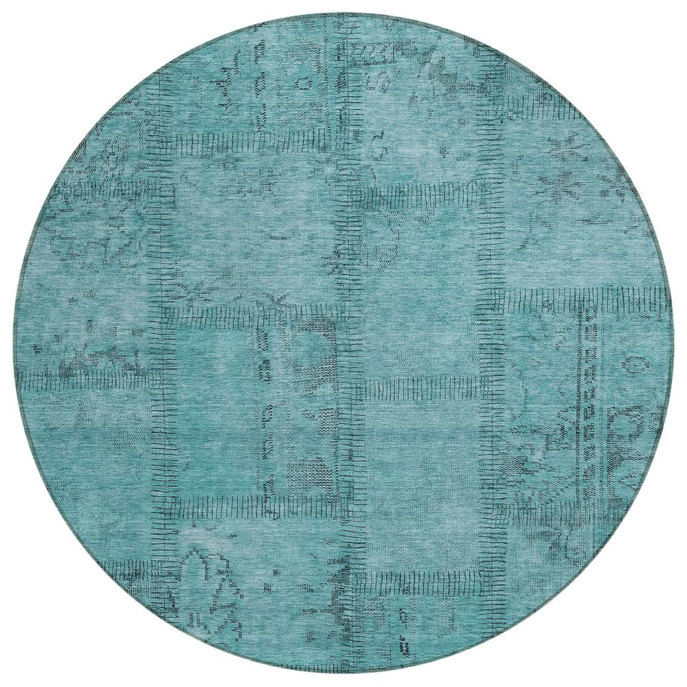 Chantille ACN685 Teal 8' x 8' Rug. Picture 1