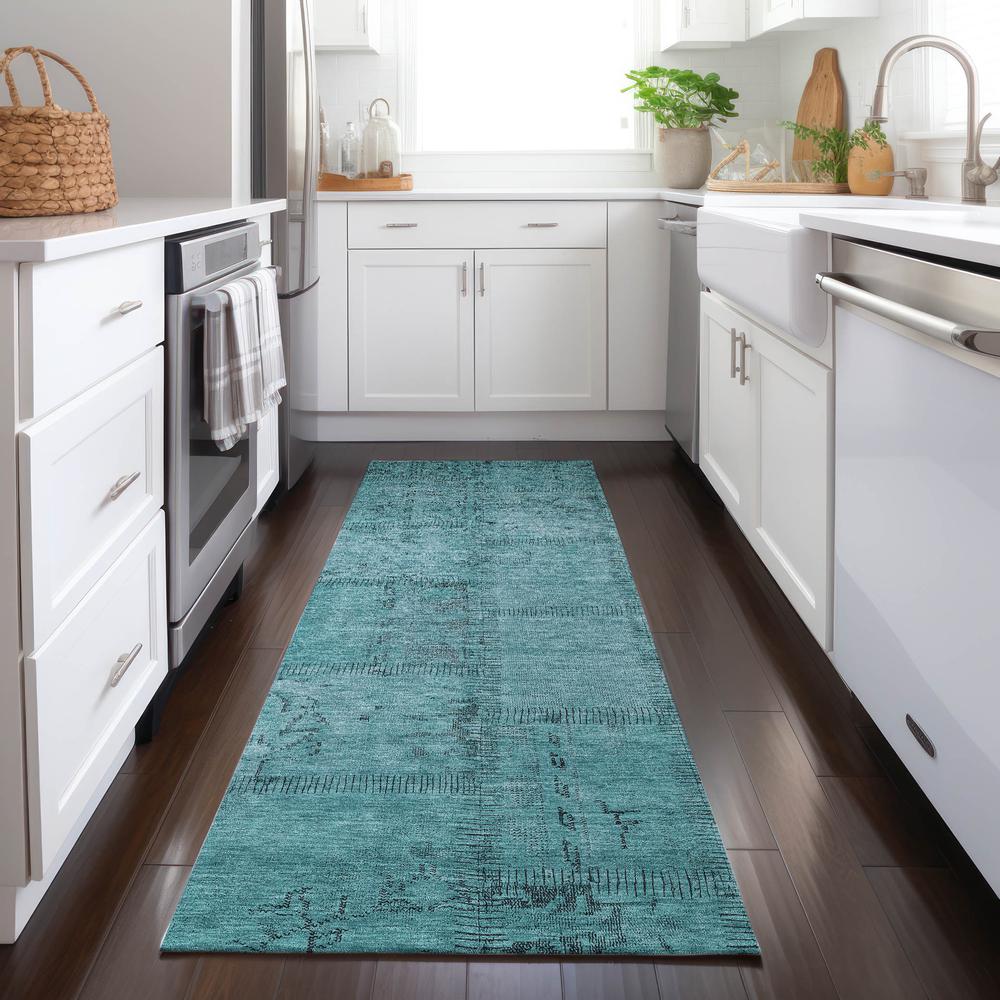 Chantille ACN685 Teal 2'3" x 7'6" Rug. Picture 6