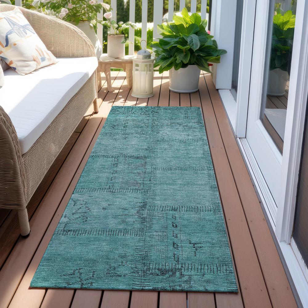 Chantille ACN685 Teal 2'3" x 7'6" Rug. Picture 7