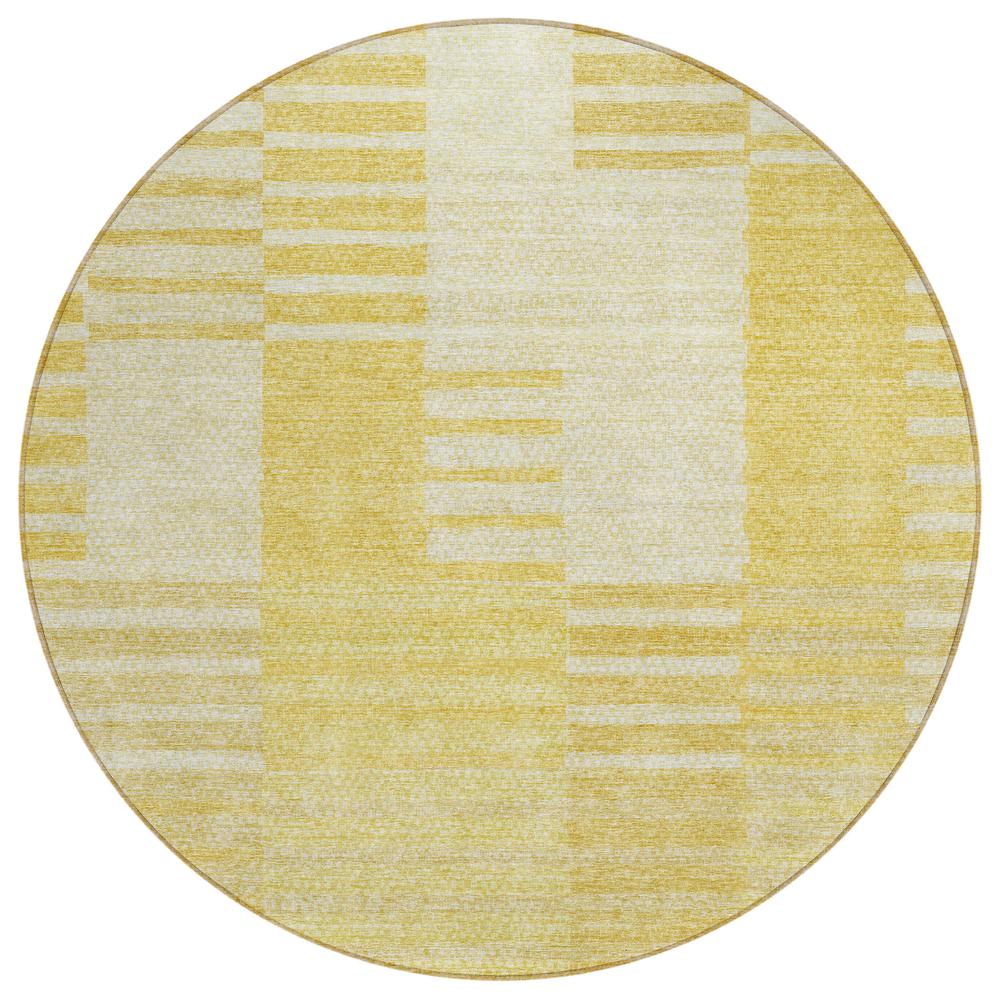 Chantille ACN686 Gold 8' x 8' Rug. Picture 1