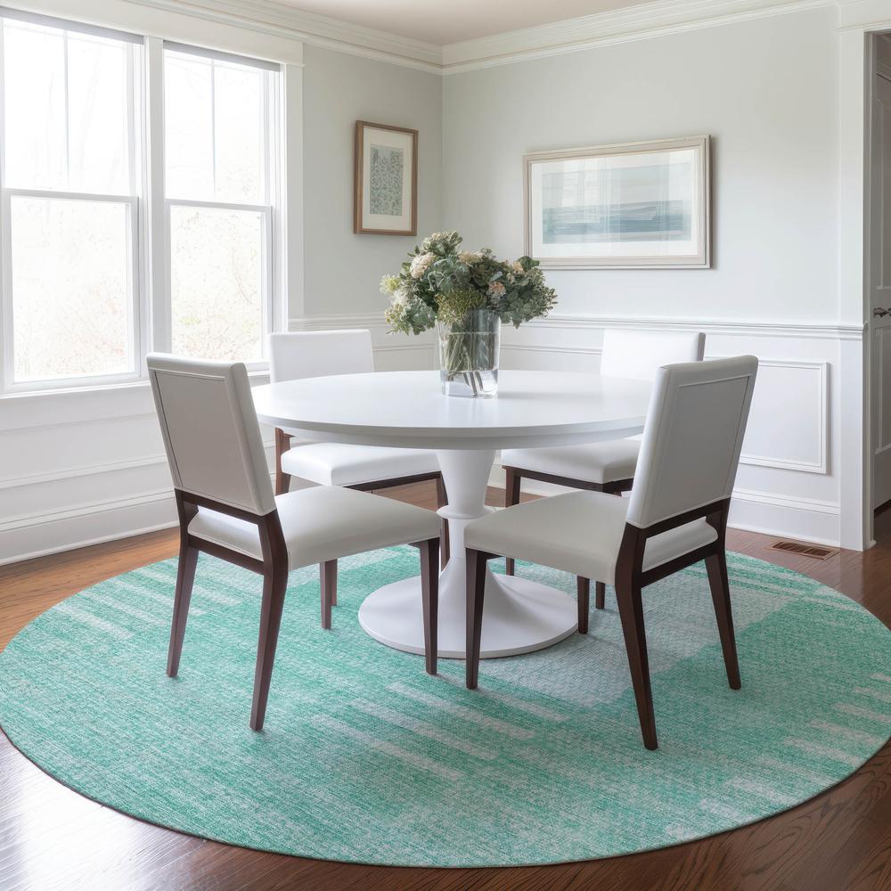 Chantille ACN686 Teal 8' x 8' Rug. Picture 6