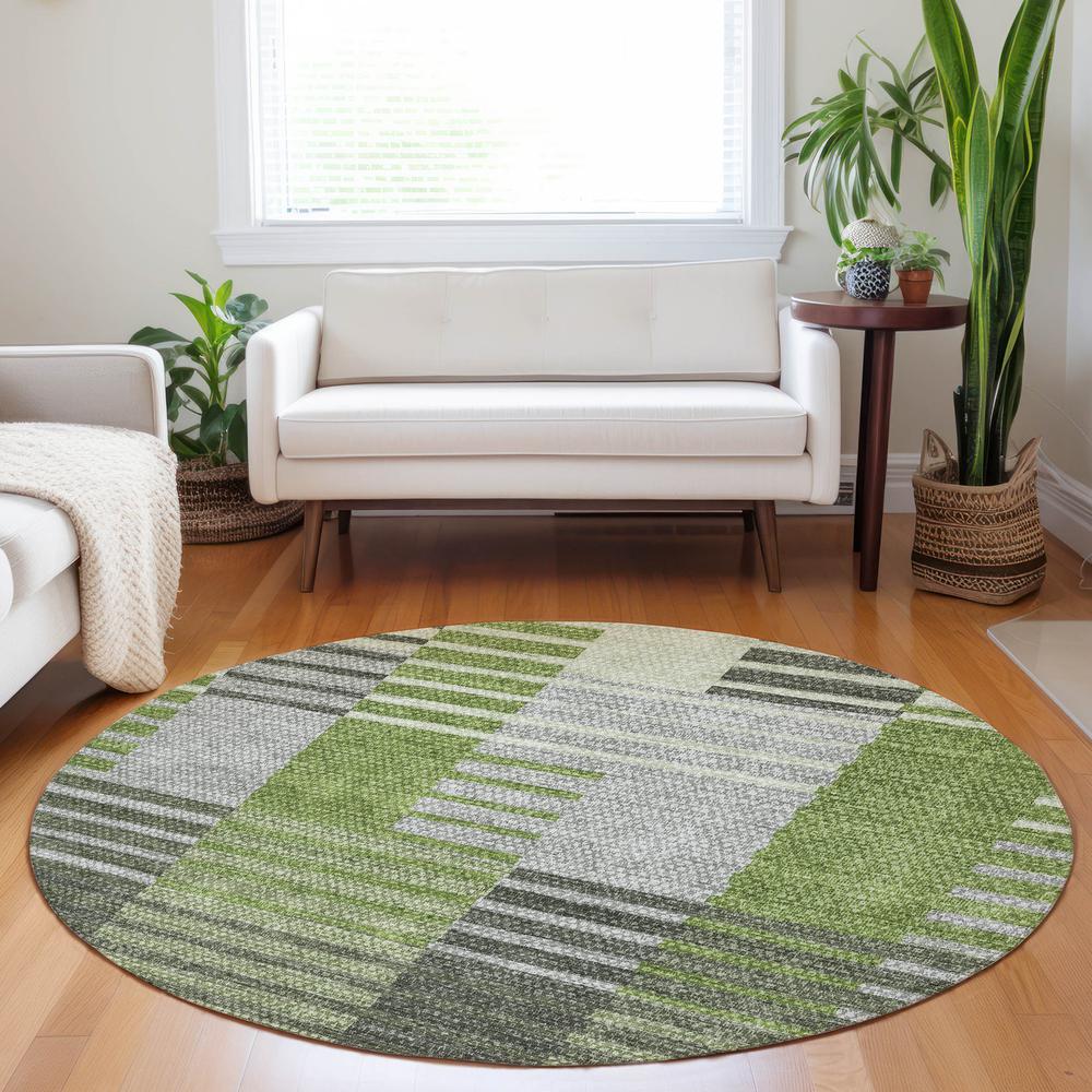 Chantille ACN687 Green 8' x 8' Rug. Picture 6