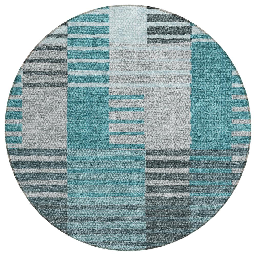 Chantille ACN687 Teal 8' x 8' Rug. Picture 1