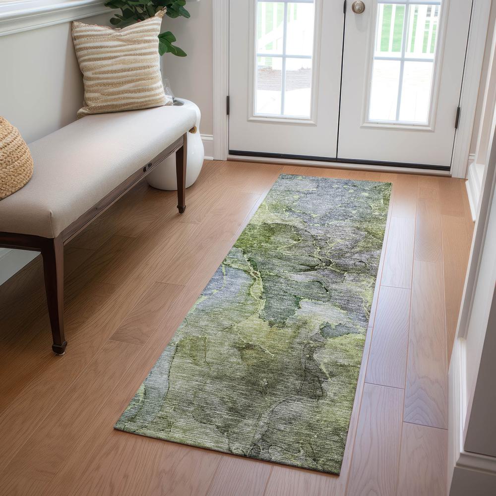 Chantille ACN689 Green 2'3" x 7'6" Rug. Picture 6