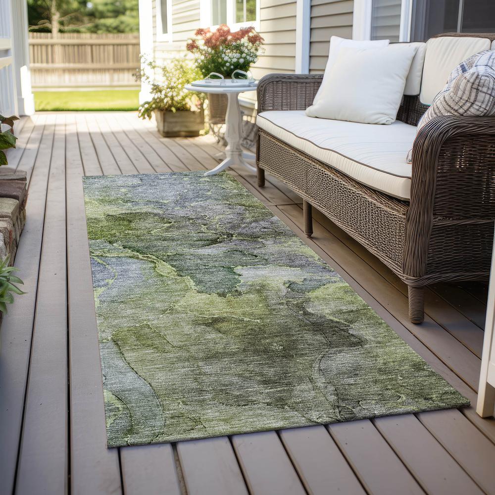 Chantille ACN689 Green 2'3" x 7'6" Rug. Picture 7