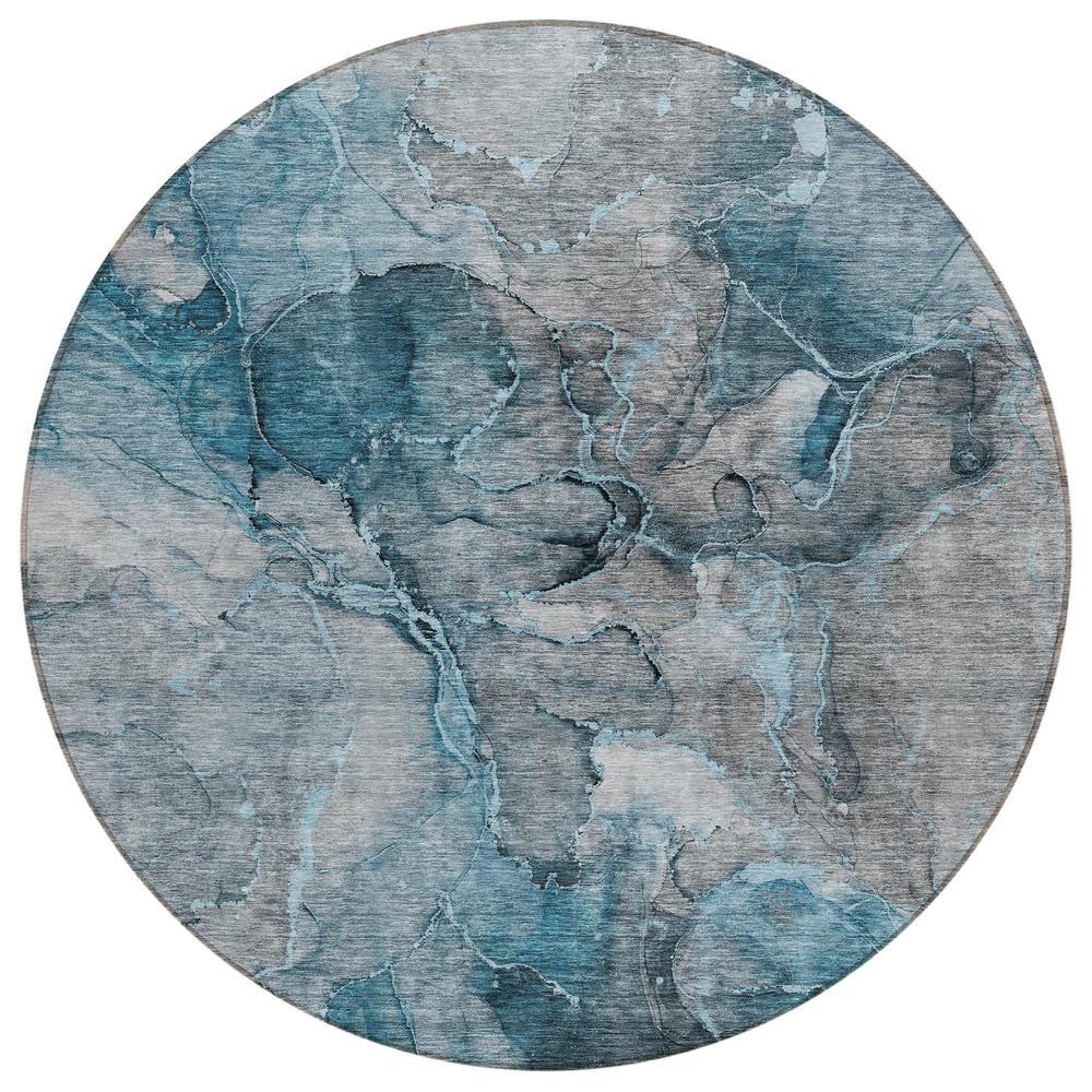 Chantille ACN689 Teal 8' x 8' Rug. Picture 1