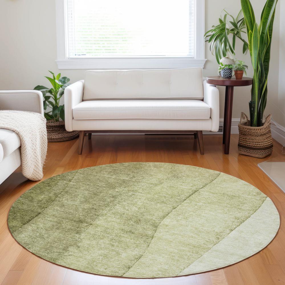 Chantille ACN690 Green 8' x 8' Rug. Picture 6