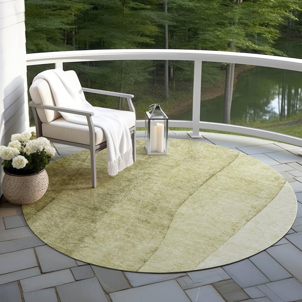 Chantille ACN690 Green 8' x 8' Rug. Picture 7