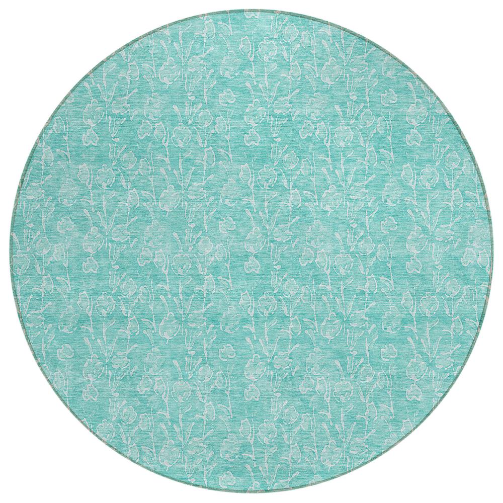 Chantille ACN691 Teal 8' x 8' Rug. Picture 1