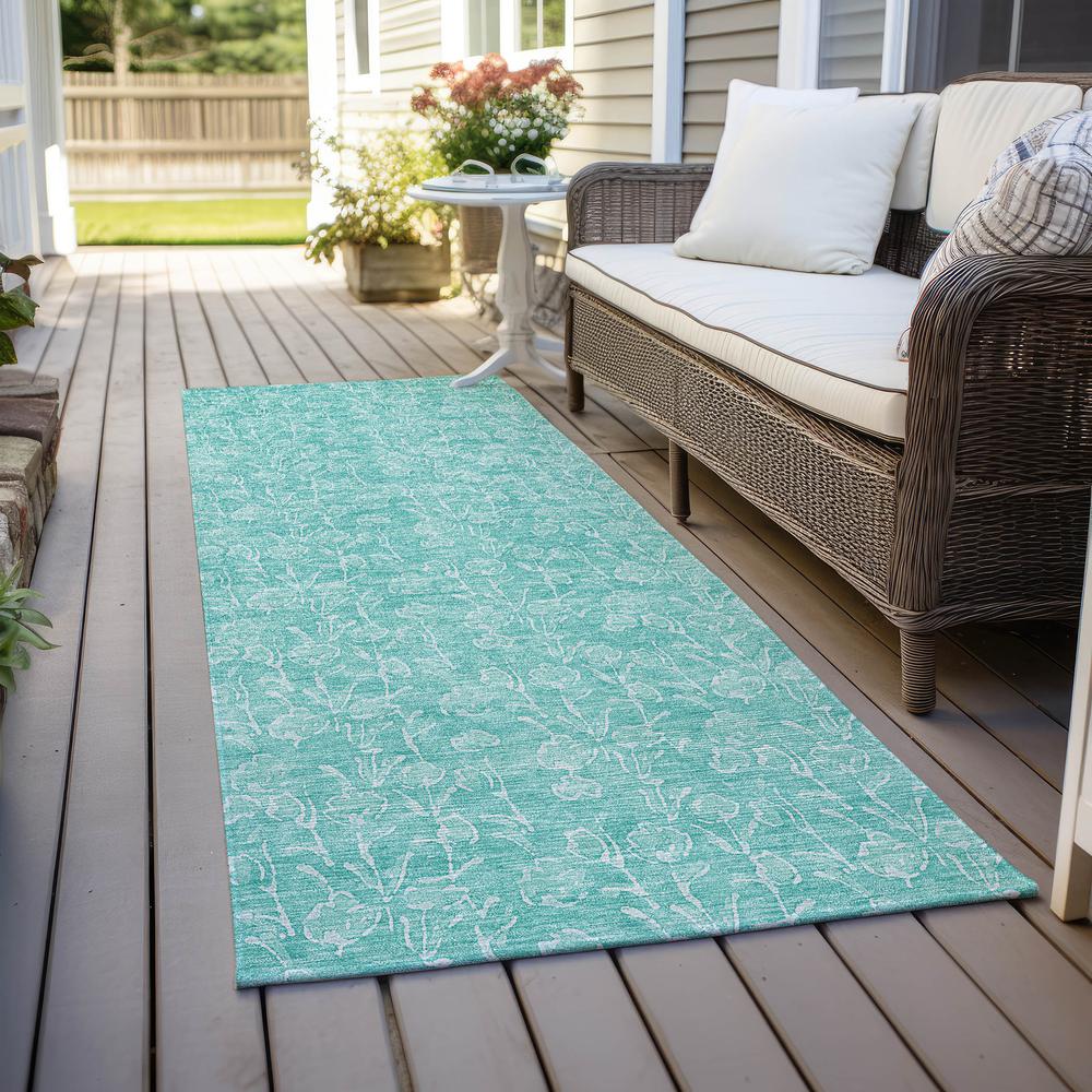 Chantille ACN691 Teal 2'3" x 7'6" Rug. Picture 7