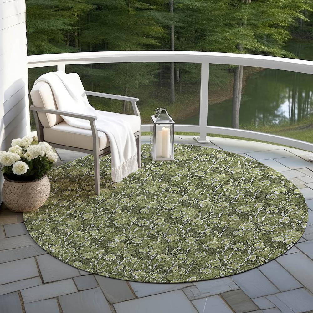 Chantille ACN692 Green 8' x 8' Rug. Picture 7