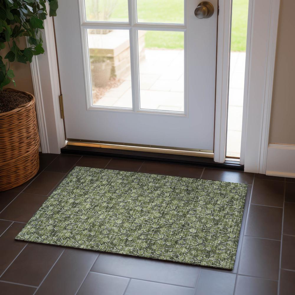 Chantille ACN692 Green 1'8" x 2'6" Rug. Picture 6