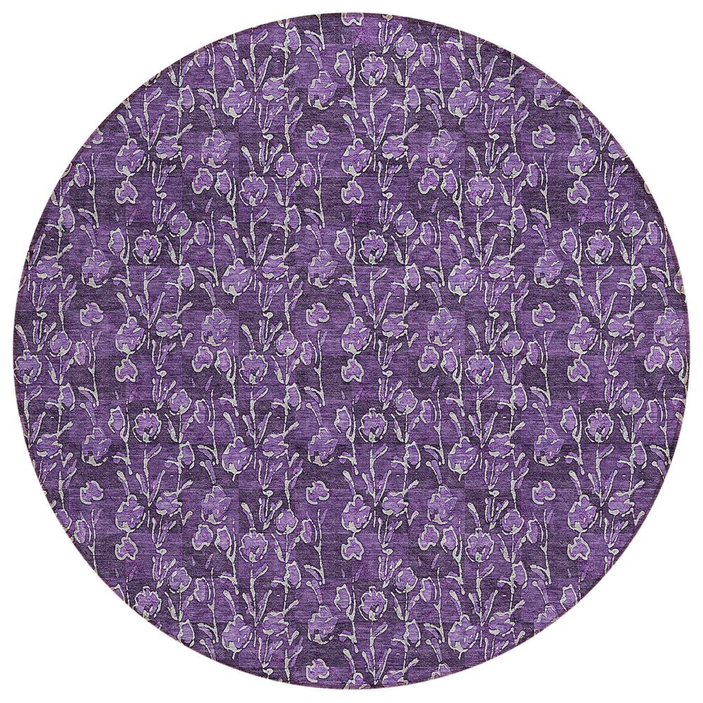Chantille ACN692 Purple 8' x 8' Rug. Picture 1