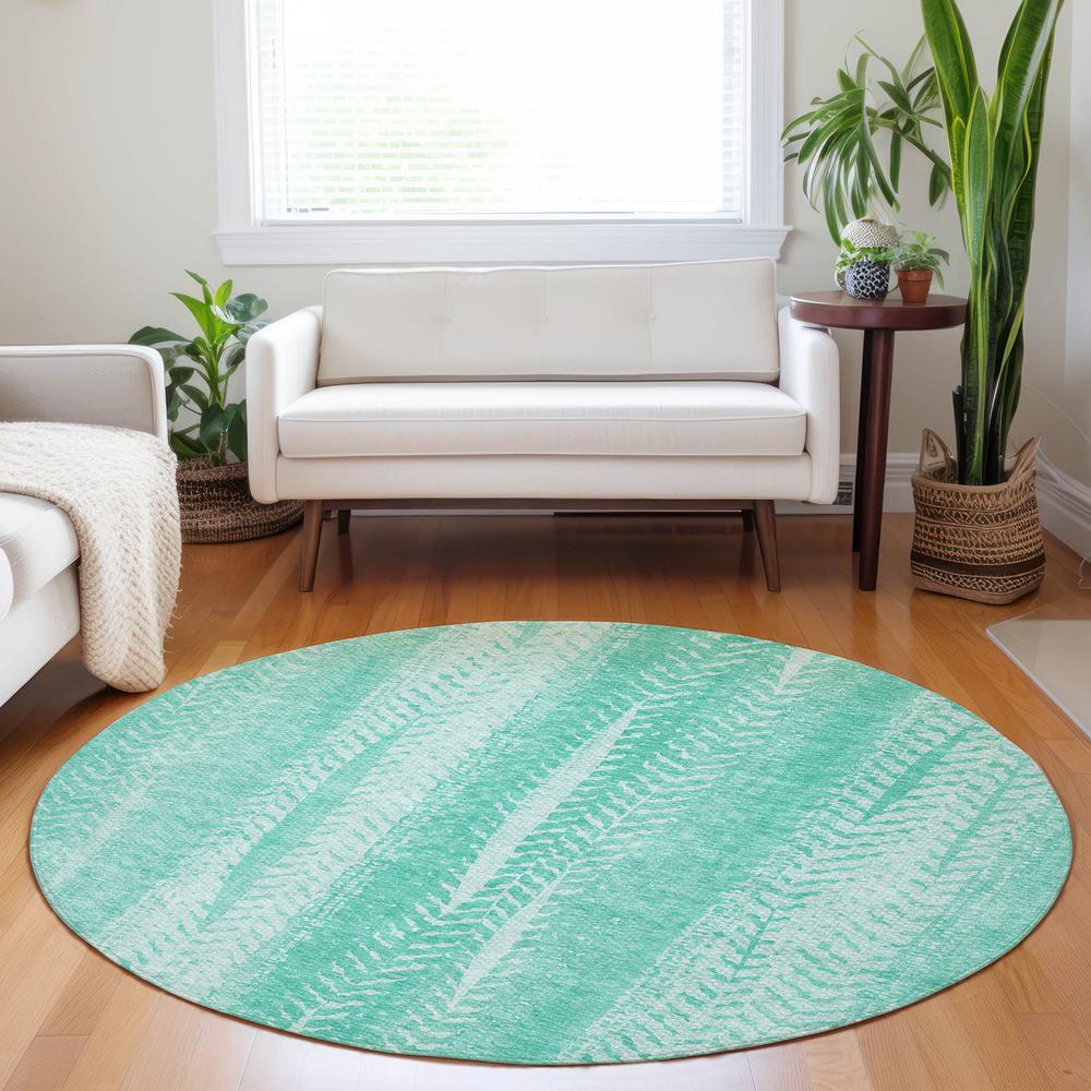 Chantille ACN694 Teal 8' x 8' Rug. Picture 6