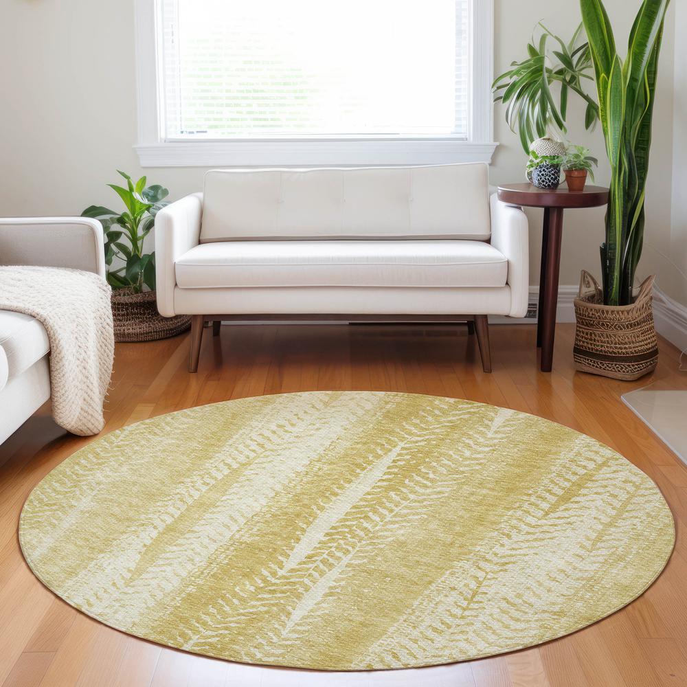 Chantille ACN694 Gold 8' x 8' Rug. Picture 6